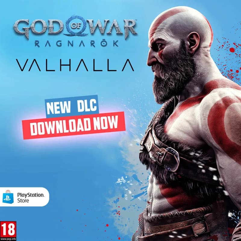 Concept banner God of War Ragnarök, Valhalla DLC