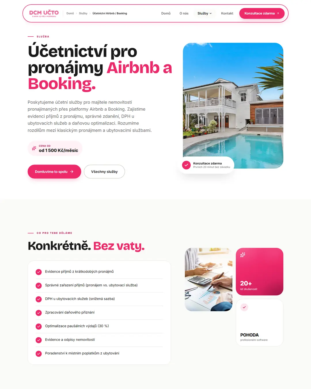DCM účto: Accounting for Airbnb and Booking