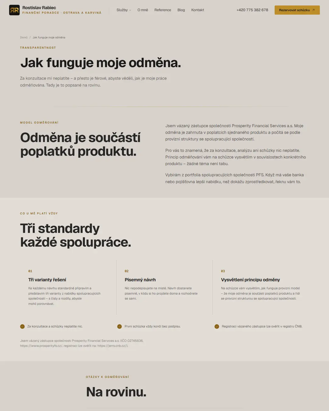 Rostislav Rabiec: How I am paid