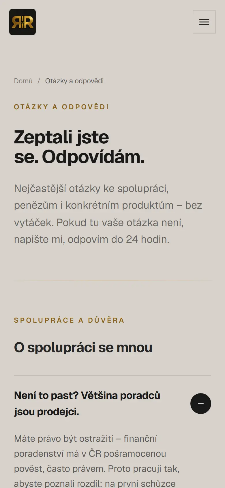 Rostislav Rabiec: Questions and answers, mobile