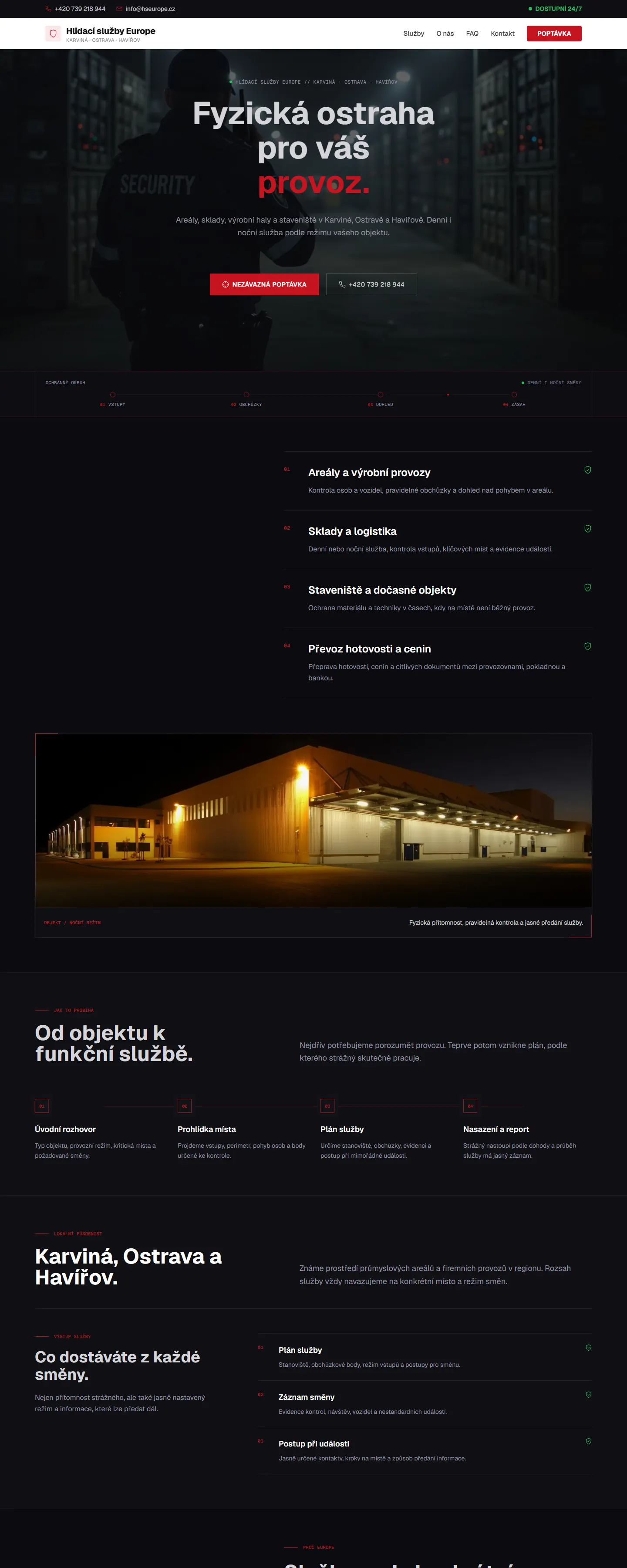 Web HS Europe na notebooku