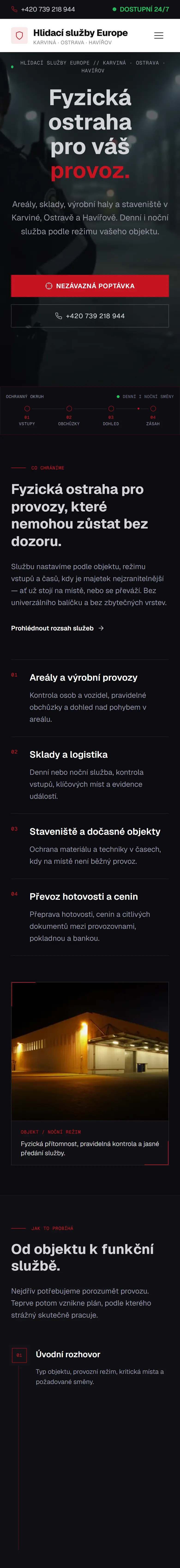 Web HS Europe na mobilu