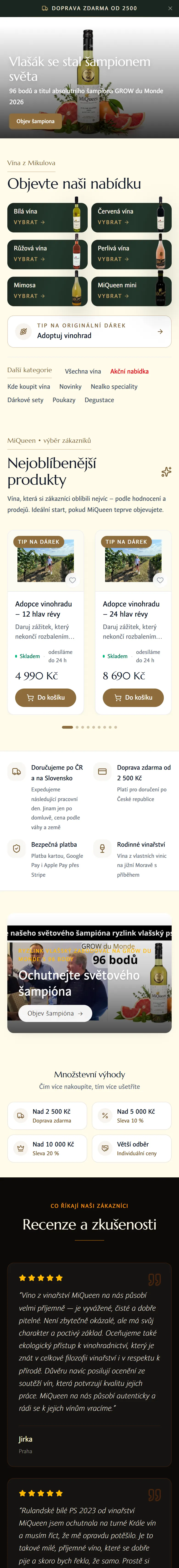 Web MiQueen na mobilu